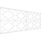 Ekena Millwork Set of Four Panels for 94 1/2"W x 36 1/4"H Hudson Fretwork Wainscot Wall Paneling WPKP18X01X47HSN - alternate 1
